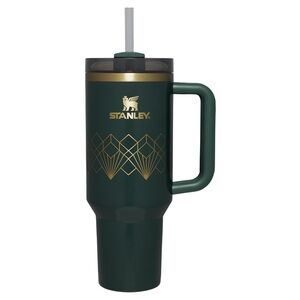 Stanley Quencher Deco Collection Forest Green 40oz Tumbler